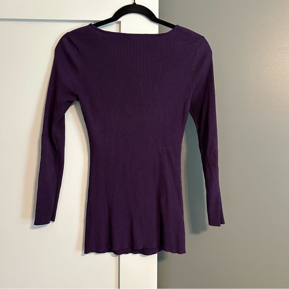 Candie's Sweater Purple - Picture 2 of 3